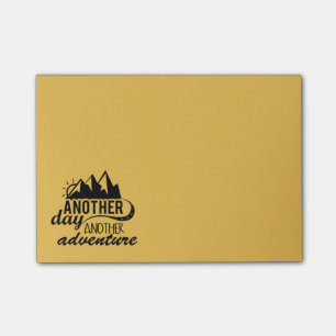 Weer een dag een ander avontuur Motivatie Post-it® Notes