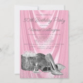 Weer een dag geleden roze zilverschoen kaart (Voorkant)