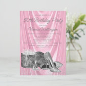 Weer een dag geleden roze zilverschoen kaart (Staand voorkant)