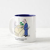 Weer een dag in de Kantoor. Kantoor-collega Tweekleurige Koffiemok (Voorkant links)