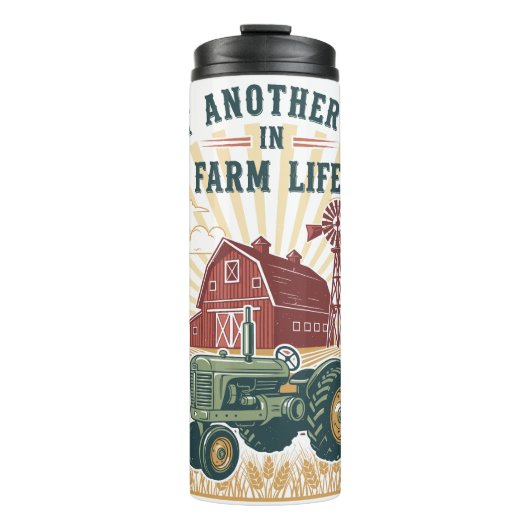 Weer een dag in het Boerderij leven Thermosbeker (Voorkant)