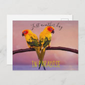 Weer een dag in het paradijs briefkaart (Voorkant / Achterkant)