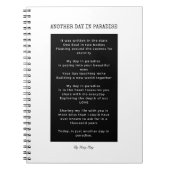 Weer een dag in het paradijselijke zwart-wit notit notitieboek (Voorkant)