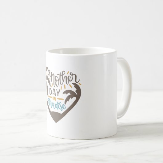 Weer een dag in Paradise Koffiemok (Voorkant rechts)