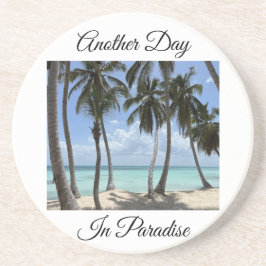 Weer een dag in Paradise Sandstone Onderzetter