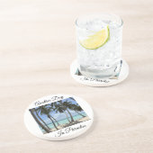 Weer een dag in Paradise Sandstone Onderzetter (Zijkant)