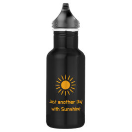 Weer een dag met zon waterfles 