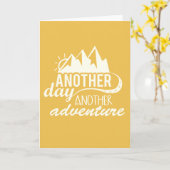 Weer een dag Motivatie avontuur Kaart (Gele Bloem)