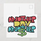 Weer een dag weer een dollar briefkaart (Voorkant / Achterkant)