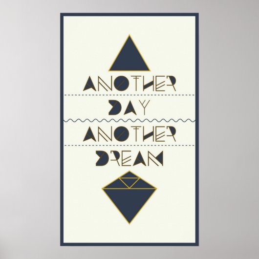 Weer een dag weer een droom poster (Voorkant)