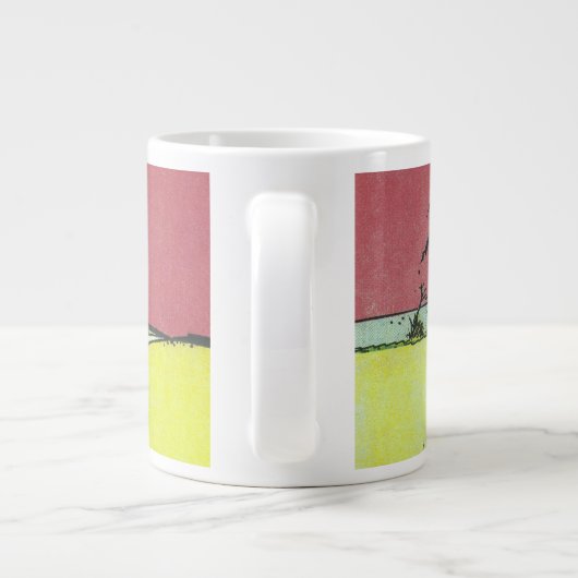 "Weer een doffe dag" Grote Koffiekop (Achterkant)