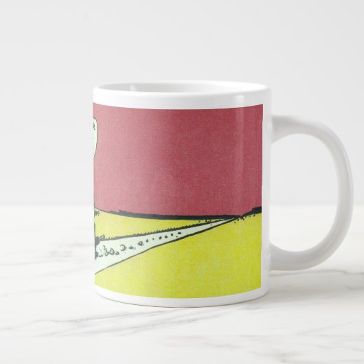 "Weer een doffe dag" Grote Koffiekop (Rechts)