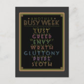 Weer een drukke week zwart GFX Briefkaart (Voorkant)