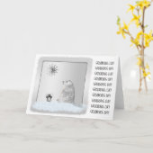 Weer een Frozen Groundhog Day Kaart (Gele Bloem)