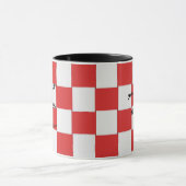 Weer een Geweven dag Rood en Wit Mok (Midden)