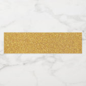 Weer een goudglitter waterfles etiket (Enkel label)