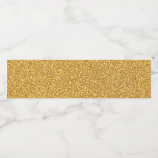 Weer een goudglitter waterfles etiket (Enkel label)