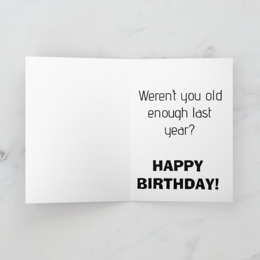 WEER EEN GRAPPIGE VERJAARDAG KAART (Binnen)