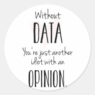 Weer een idioot met een mening - Sticker