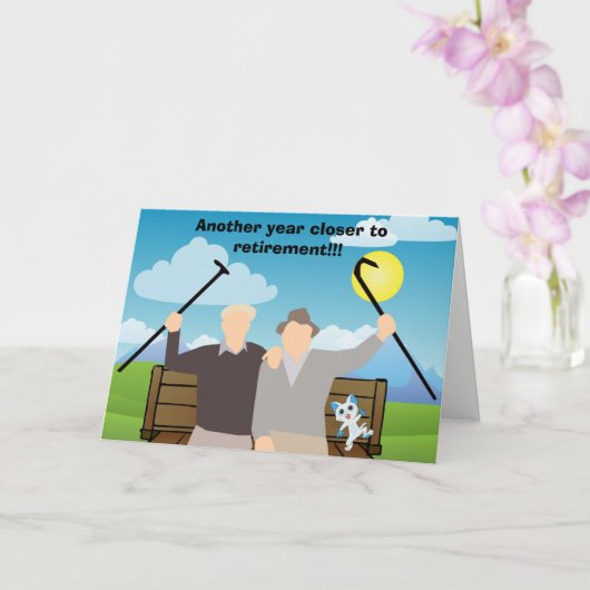 Weer een jaar dichter bij de Kaart van de pensioen (Orchidee)