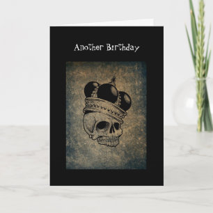 Weer een jaar dichterbij Skull Birthday Kaart
