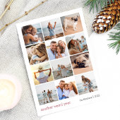 Weer een jaar | Jaar in Review Foto-collage Feestdagenkaart