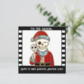 Weer een jaar lang een grappig kerstkaartje kaart (Staand voorkant)