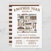 Weer een jaar nagelen! verjaardag van de houtbewer kaart (Voorkant / Achterkant)