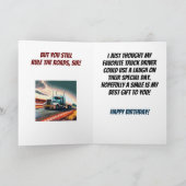 Weer een jaar oudere vrachtwagenchauffeur grappige kaart (Binnen)