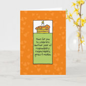 Weer een jaar verantwoordelijkheid kaart (Gele Bloem)