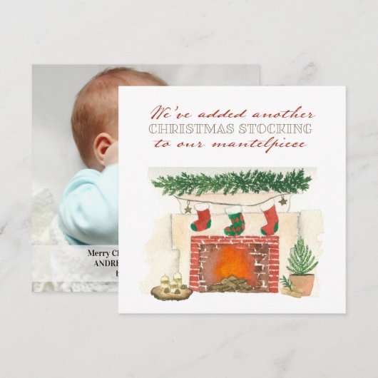 Weer een kerstcadeaufoto aankondiging (Voorkant / Achterkant)