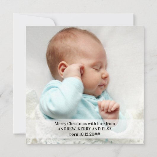 Weer een kerstcadeaufoto aankondiging (Achterkant)