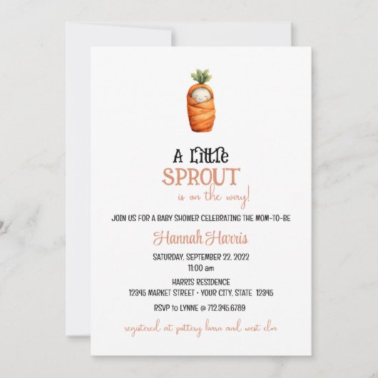 Weer een kleine spruit / wortel op de weg kaart (Voorkant)