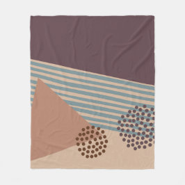 Weer een midden-eeuw Abstract Fleece Deken