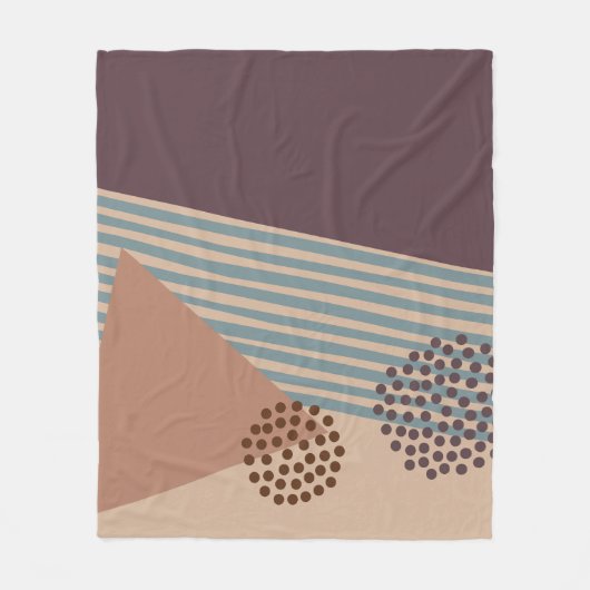 Weer een midden-eeuw Abstract Fleece Deken (Voorkant)