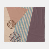 Weer een midden-eeuw Abstract Fleece Deken (Voorkant (Horizontaal))