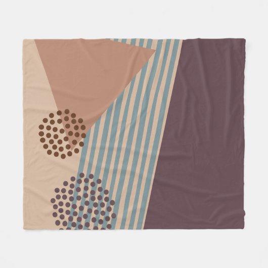 Weer een midden-eeuw Abstract Fleece Deken (Voorkant (Horizontaal))