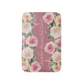 Weer een mooie dag roze roos bloem badmat (Voorkant Verticaal)