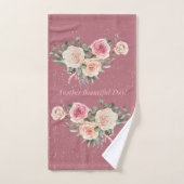 Weer een mooie dag Waterverf bloeit Bad Handdoek (Handdoek)