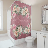 Weer een mooie dag Waterverf Rozen Bloemen Douchegordijn (In situ)