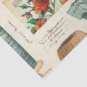 Weer een naaiend junk journal-serie ontwerp #6 tissuepapier (Detail)