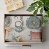 Weer een naaiende junk journal-serie ontwerp #1 tissuepapier (Geschenk)