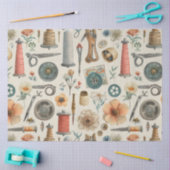 Weer een naaiende junk journal-serie ontwerp #1 tissuepapier (Craft)