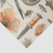 Weer een naaiende junk journal-serie ontwerp #1 tissuepapier (Detail)