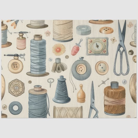 Weer een naaiende junk journal-serie ontwerp #5 tissuepapier (Voorkant)