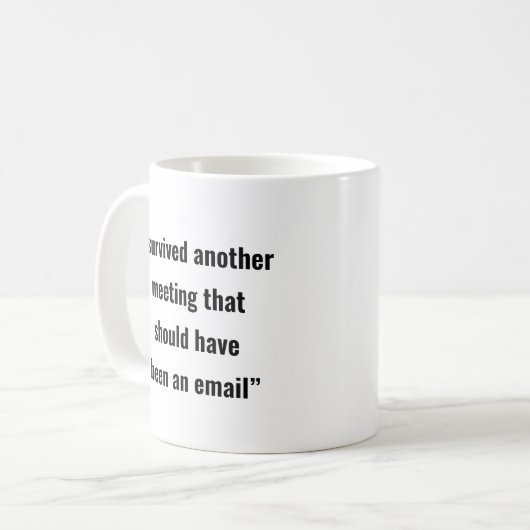 Weer een ontmoeting overleefd: Mok (Voorkant links)