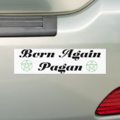 weer een pagan geboren bumpersticker (Op auto)