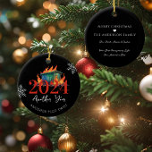 Weer een plot twist | Grappig 2024 Dumpster Fire Keramisch Ornament