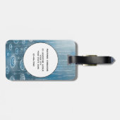 Weer een regenachtige dag aangepaste tekst bagagelabel (Achterkant horizontaal)