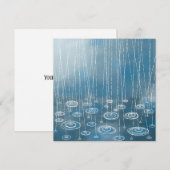 Weer een regenachtige dag schilderen advieskaart (Voorkant / Achterkant)